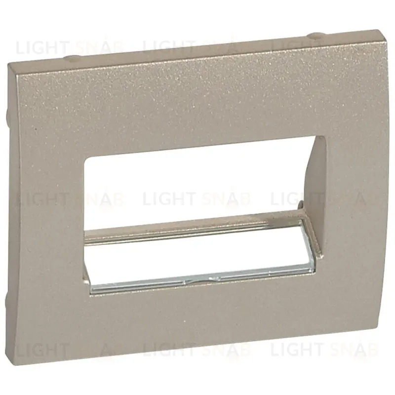 Legrand Galea Life Титан Накладка 2-ой ТЛФ/комп розетки 771475 771475