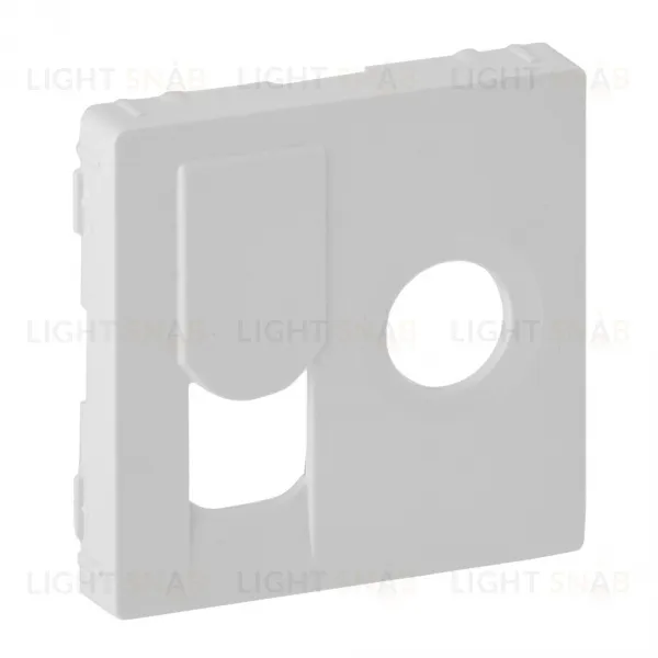 Valena Life Накладка розетки TV-интернет RJ45, белая 754830 754830