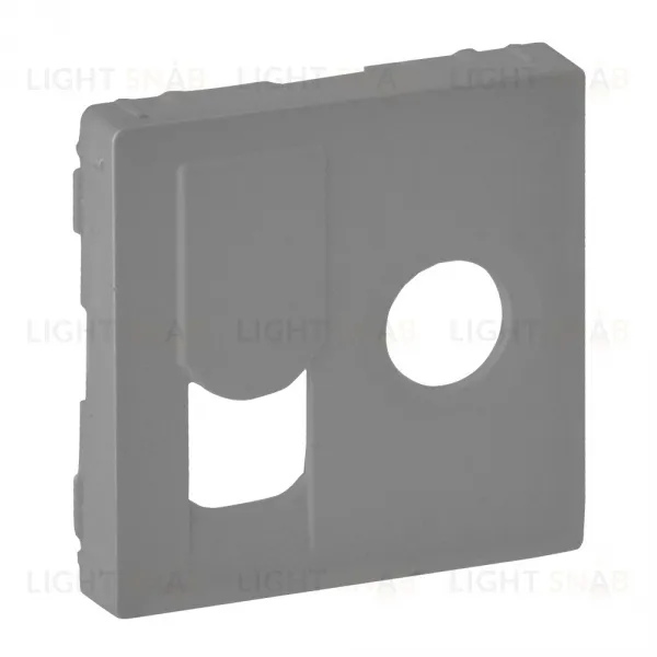 Valena Life Лицевая панель розетки TV- интернет RJ45, алюминий 754832 754832