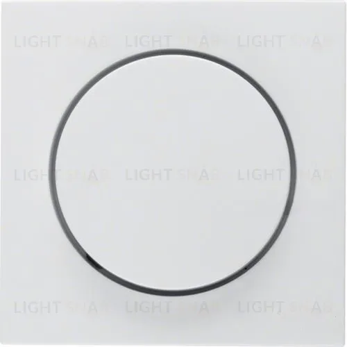 Центральная панель с регулирующей кнопкой для поворотного диммера, S.1, цвет: полярная белизна, глянцевый 11378989 11378989