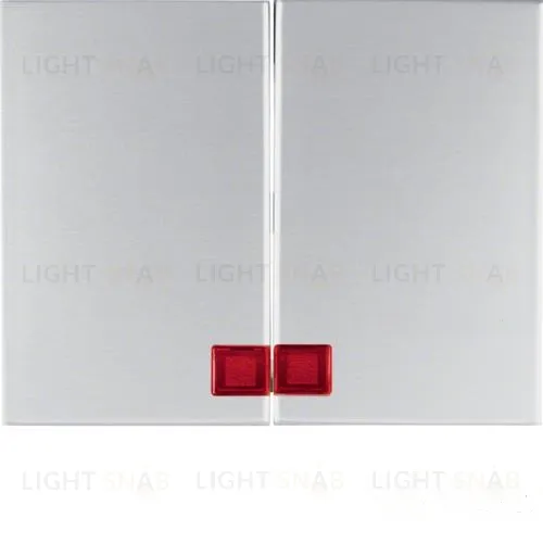 Клавиши с красной линзой, K.5, цвет: алюминий 14377003 14377003