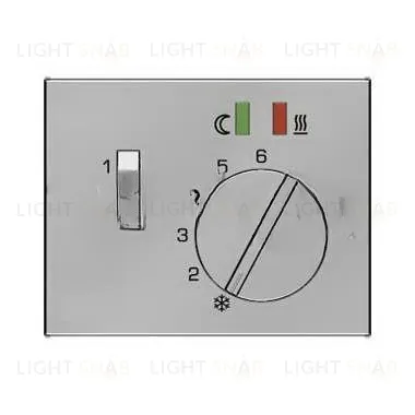 Центральная панель с регулирующей кнопкой, клавишей и линзами цвет: стальной, лак Berker K.5 16727104 16727104