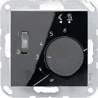 Jung A 500 Черный накладка регулятора теплого пола A1749BFSW A1749BFSW