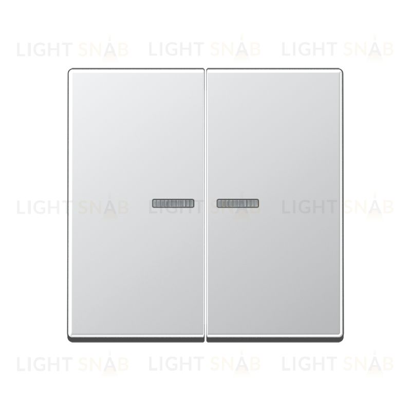 Jung A 500 Алюминий клавиша 2-я с подсветкой A595KO5AL A595KO5AL