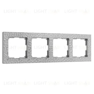 Рамка четверная Werkel Hammer серебряный a052524 a052524