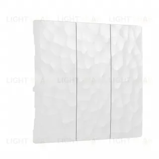 Выключатель трехклавишный Werkel Hammer 10A/250В белый a051131+Клавиша Werkel для трехклавишного выключателя белый hammer a051131 + a052035