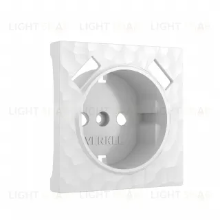 Розетка с заземлением шторками и USBх2 Werkel Hammer 16A/250В, винтовой зажим, белый a051141+Накладка Werkel для розетки USB белый hammer a051141 + a052037