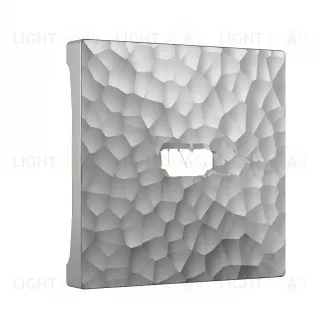 Розетка HDMI Werkel Hammer, серебряный a051121+Накладка Werkel для розетки HDMI серебряный hammer a051121 + a052069