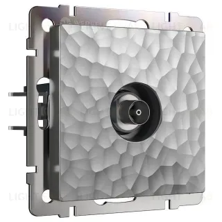 ТВ-розетка оконечная Werkel Hammer серебряный a052091 a052091