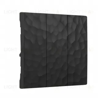 Выключатель трехклавишный Werkel Hammer 10A/250В черный a051131+Клавиша Werkel для трехклавишного выключателя черный hammer a051131 + a052057