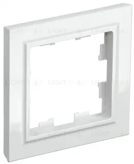 Рамка одинарная IEK Brite белый BR-M12-K01 BR-M12-K01