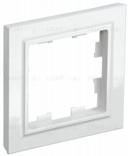 Рамка одинарная IEK Brite белый BR-M12-K01-PRO BR-M12-K01-PRO