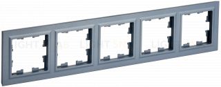 Рамка пятерная IEK Brite маренго BR-M52-K35 BR-M52-K35
