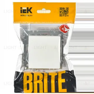 Выключатель 1-клавишный перекрестный 10А IEK Brite белый BR-V13-0-10-K01 BR-V13-0-10-K01