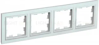 Рамка четверная IEK Brite жемчужный BR-M42-K36 BR-M42-K36