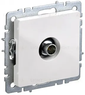 Розетка TV оконечная IEK Brite, белый BR-A10-O-K01 BR-A10-O-K01