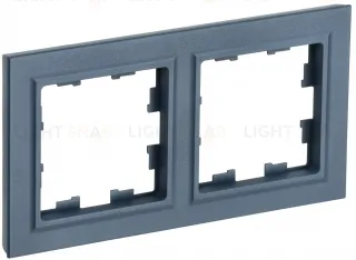 Рамка двойная IEK Brite маренго BR-M22-K35 BR-M22-K35