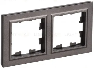Рамка двойная IEK Brite темная бронза BR-M22-K45 BR-M22-K45