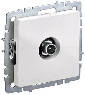 Розетка TV проходная IEK Brite, белый BR-A10-P-K01 BR-A10-P-K01