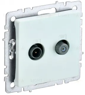 Розетка TV-SAT оконечная IEK Brite, жемчужный BR-AF20-O-K36 BR-AF20-O-K36