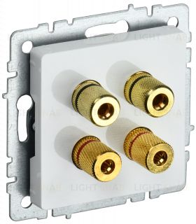 Акустическая розетка IEK Brite, белый BR-S40-K01 BR-S40-K01