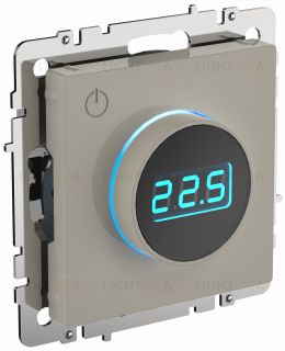 Термостат электронный с датчиком 2,4 м для теплых полов 16А, 3500Вт IEK Brite бежевый BR-RT11-K10 BR-RT11-K10