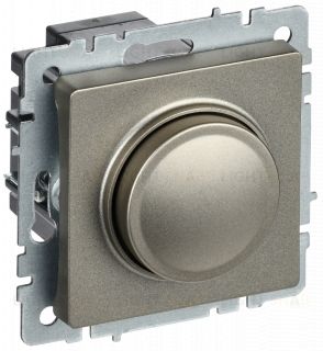 Светорегулятор поворотно-нажимной 600Вт IEK Brite шампань BR-D20-0600-K37 BR-D20-0600-K37