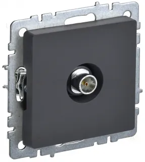Розетка TV оконечная IEK Brite, графит BR-A10-O-K53 BR-A10-O-K53