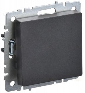 Выключатель 1-клавишный перекрестный 10А IEK Brite черный BR-V13-0-10-K02 BR-V13-0-10-K02
