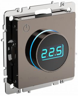 Термостат электронный с датчиком 2,4 м для теплых полов 16А, 3500Вт IEK Brite темная бронза BR-RT11-K45 BR-RT11-K45