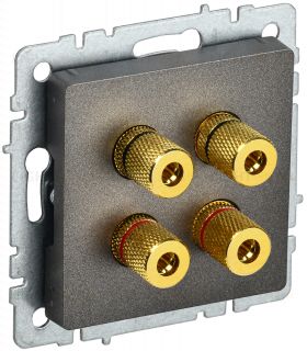 Акустическая розетка IEK Brite, темная бронза BR-S40-K45 BR-S40-K45