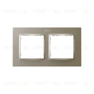 Рамка двойная Simon 82 Concept шампань матовый 8200627-094 8200627-094