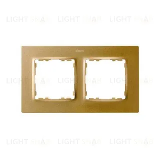 Рамка двойная Simon 82 Concept золото матовое 8200627-095 8200627-095