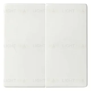 Двухклавишный выключатель 10А/250В Simon 82 Concept, белый матовый 75398-39+8200026-090 75398-39 + 8200026-090