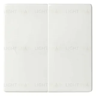 Двухклавишный проходной выключатель (из 2-х мест) 10А/250В Simon 82 Concept, белый матовый 75397-39+8200026-090 75397-39 + 8200026-090