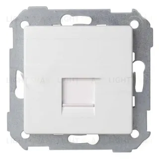 Розетка компьютерная одинарная RJ45 5cat. Simon 82 Concept, белый матовый 8200005-090 8200005-090
