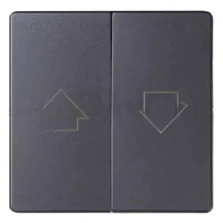 Управление жалюзи кнопочный 10А/250В, 2,5А Simon 82 Concept, титан матовый 75331-39+8200028-096 75331-39 + 8200028-096