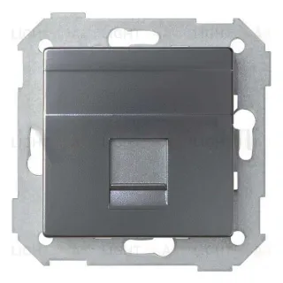 Розетка компьютерная одинарная RJ45 5cat. Simon 82 Concept, титан матовый 8200005-096 8200005-096