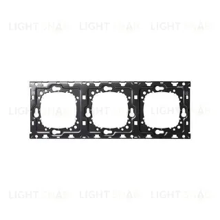 Рамка тройная (минимум) с суппортом Simon 100 белый матовый 10001630-230+10000930-039 10001630-230 + 10000930-039