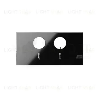 Розетка R-TV+SAT проходная Simon 100, черный глянец 10000467-039+10000053-138 10000467-039 + 10000053-138