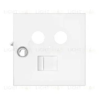 Розетка R-TV+SAT одиночная и интернет RJ45 Cat. 6 Simon 100, белый матовый 10000470-039+10000072-230 10000470-039 + 10000072-230