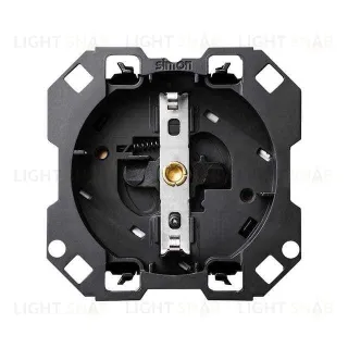 Розетка с заземлением со шторками Simon 100 16А/250В безвинтовой зажим, белый матовый 10000432-039+10000041-230 10000432-039 + 10000041-230