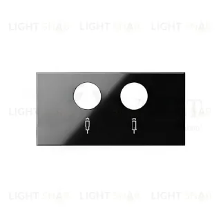 Розетка R-TV+SAT одиночная Simon 100, черный глянец 10000466-039+10000053-138 10000466-039 + 10000053-138