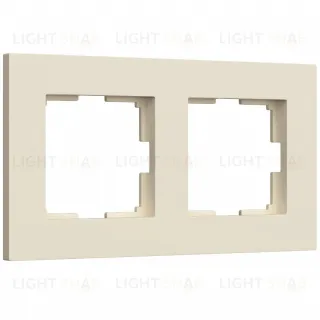Рамка двойная Werkel Slab айвори матовый a062806 a062806