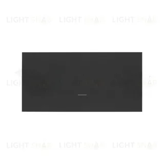 Выключатель одноклавишный проходной нажимной Simon 100 16А/250В, черный матовый 10000211-039+10000010-238 10000211-039 + 10000010-238