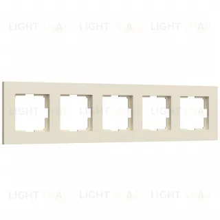 Рамка пятерная Werkel Slab айвори матовый a067787 a067787