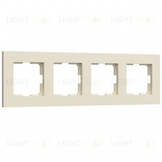 Рамка четверная Werkel Slab айвори матовый a062809 a062809