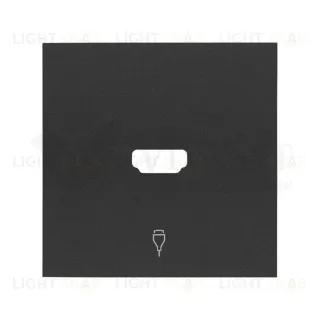 Розетка HDMI v1.4 «мама-мама» Simon 100, черный матовый 10000560-039+10001094-238 10000560-039 + 10001094-238