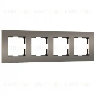 Рамка четверная Werkel Slab бронза матовый a062816 a062816