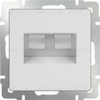 Интернет розетка двойная Werkel 5 категории RJ-45 белый a051115 a051115